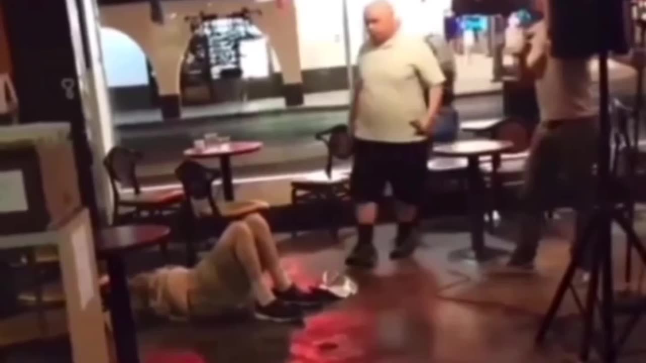 Heckler takes a Sparta kick from comedian
