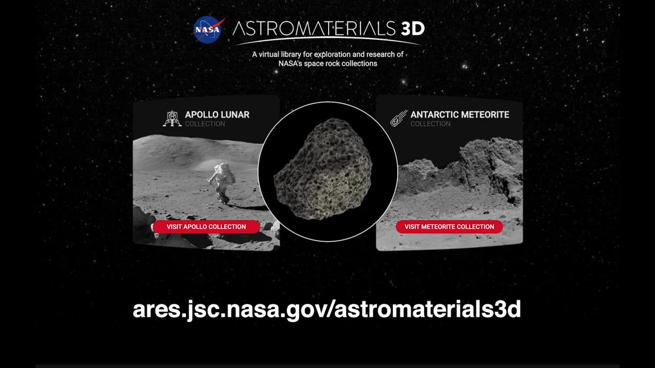 Astromaterials 3D Apollo 17 Moon Rocks