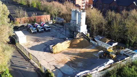 Cemex - Cement works yard Aylesbury - Drone Footage