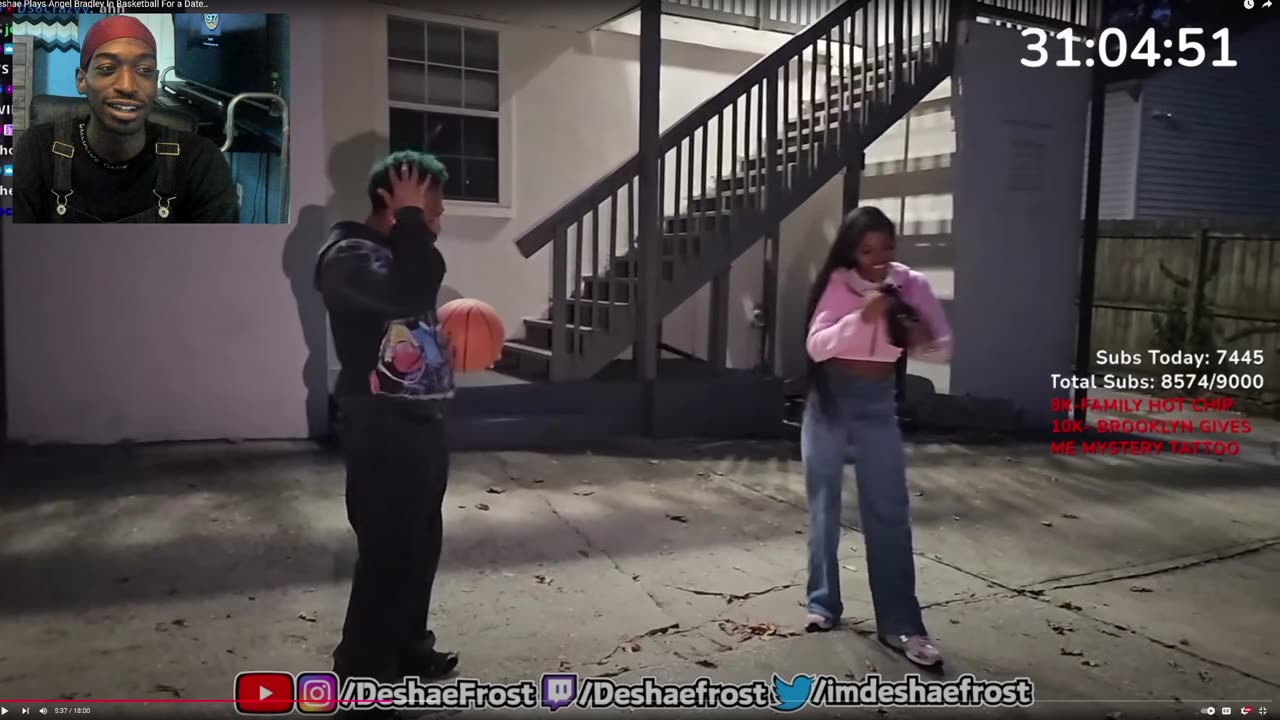IanTheProducer Tv reacts to Deshae Plays Angel Bradley In Basketball For a Date