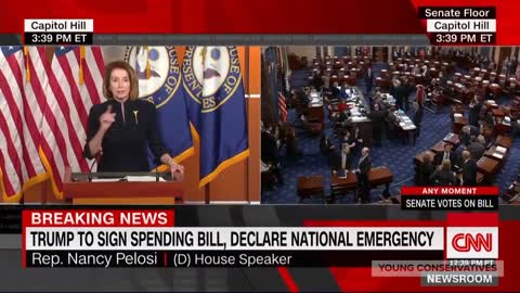Pelosi Trump Wall Emergency Reaction