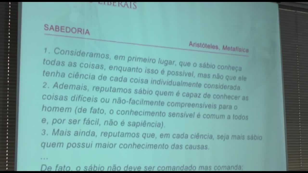 II Congresso de Artes Liberais - Aristóteles e o Trivium - Vicente do Prado Tolezano