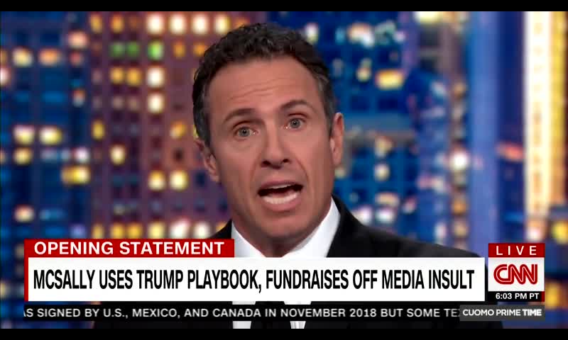 Chris Cuomo cries over McSally insulting Manu Raju