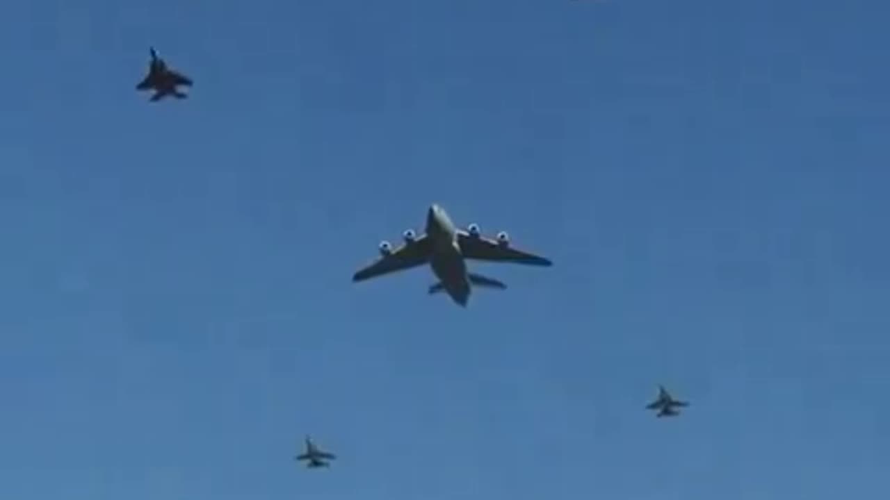 Flight Formation Before Bombing: A Display of American Air Power