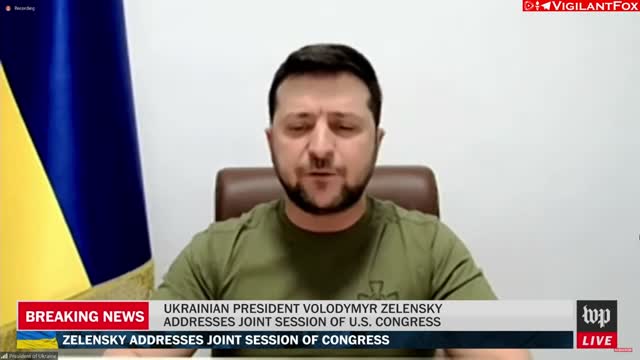 Zelensky Delivers an Emotionally Manipulative Propaganda Video and Speech, Receiving Widespread Applause From Congress