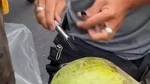 Amazing Coconut Fruit Cutting Skills