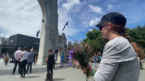 The Silent Vigil, Friday 21 January 2022, Bridge of Remembrance, Christchurch