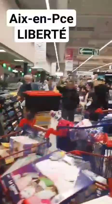 The French are getting more and more creative with their protests.