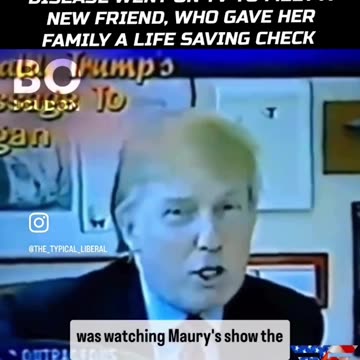 Donld J. Trump paid for this little girl's life saving operation