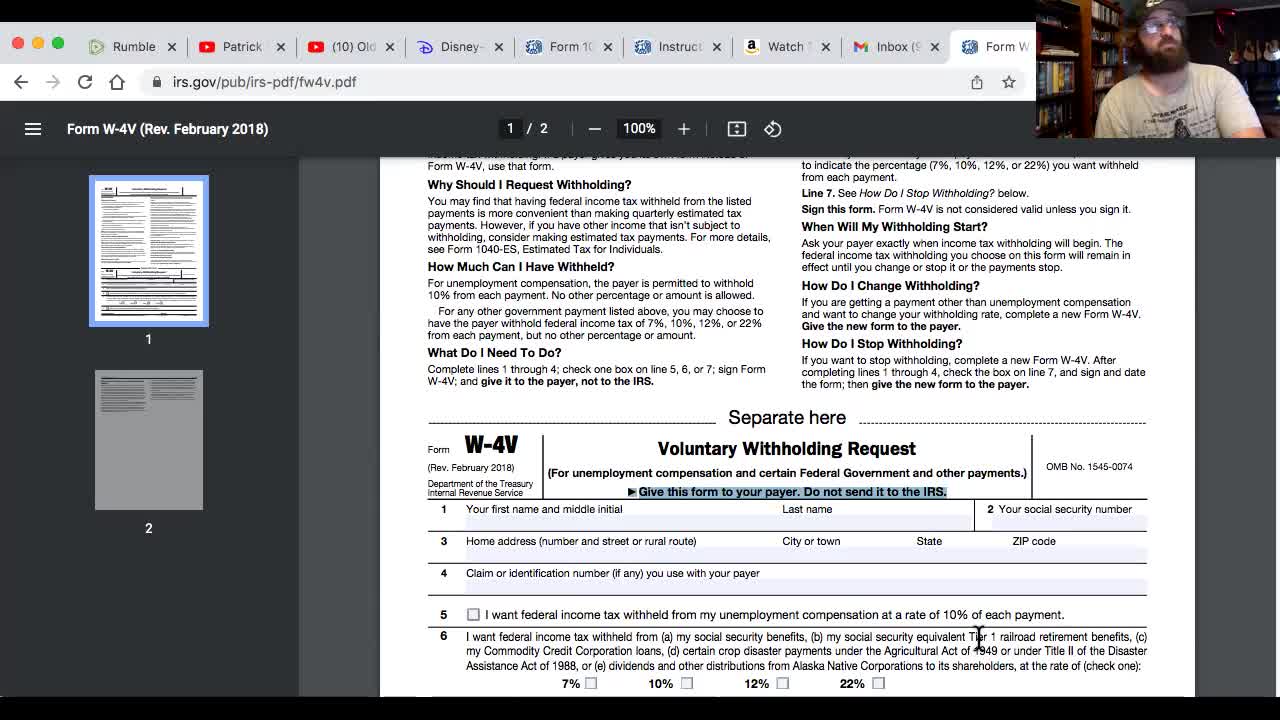 The IRS forms after the Revocation of Election