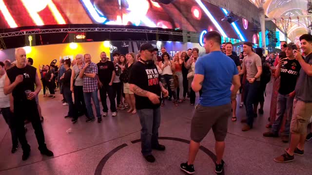 Fremont Street Experience "Kick Me In The Nuts" Las Vegas