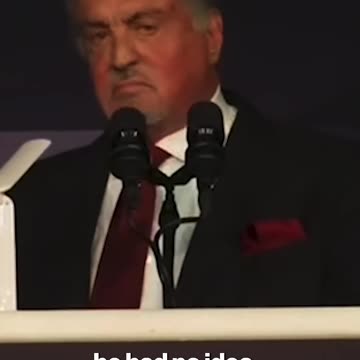 Stallone calls Trump a mythical figure