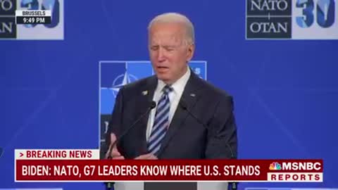 Joe Biden demeans domestic politics at international forum.