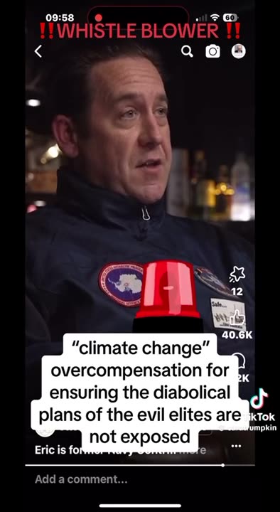 Here’s a big wake up call from a South Pole whistleblower!