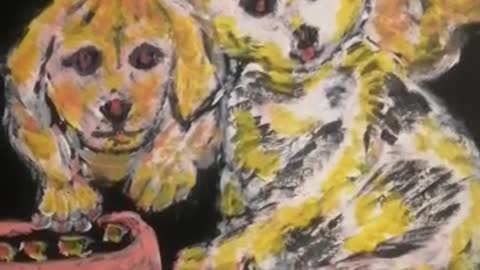 Animal Friends - Kitten (baby cat) and Puppy (baby dog)