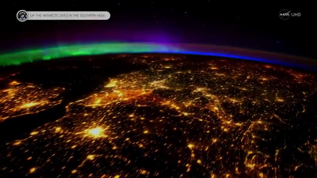 Stunning Aurora Borealis from space