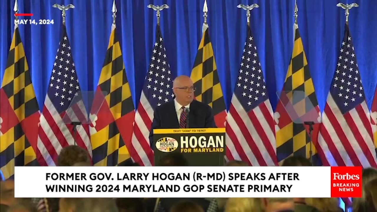 WATCH- Larry Hogan Speaks To Supporters After Winning Maryland GOP Senate Nomination - Full Speech