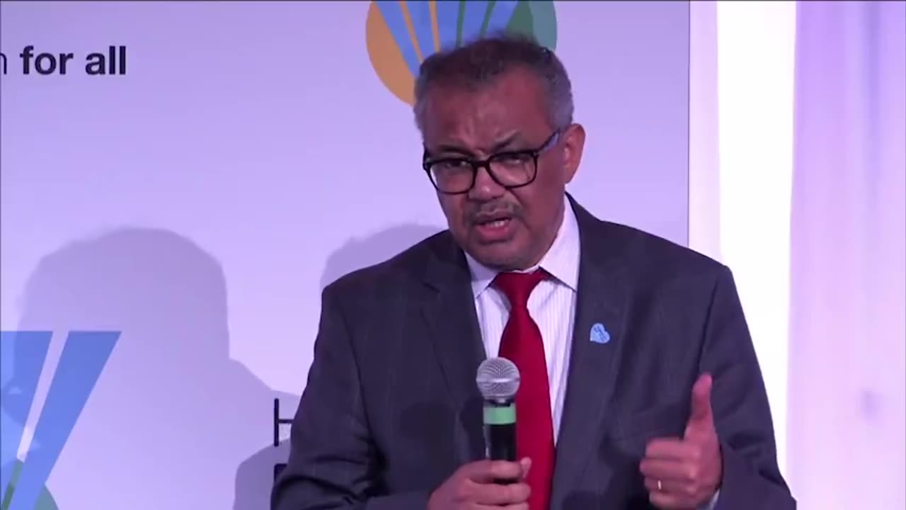 Il terrorista dell'OMS Tedros se la prende con gli antivaccinisti