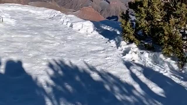 Guy does backflip snow slips