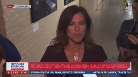 Woke reporter asks Rep. Nancy Mace (R) why she wants to exclude men from the female bathroom in Congress.