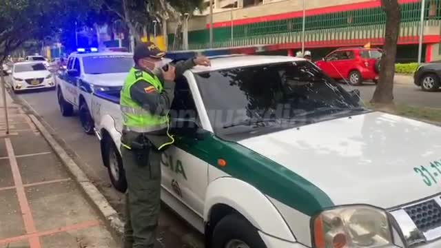 Así avanza la caravana en apoyo al expresidente Uribe este jueves en Bucaramanga