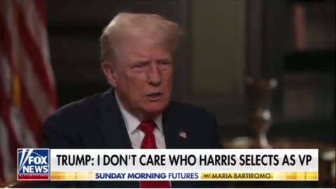 Donald Trump on Kamala Harris’ VP pick: “I don’t care”