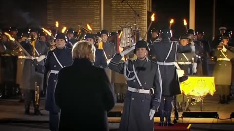 Deutschlandlied - Farawell Honors of Angela Merkel as Chancellor of Germany in B (1)