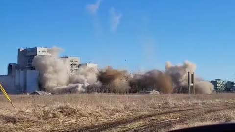 James River Power plant implosion 2022/02/19