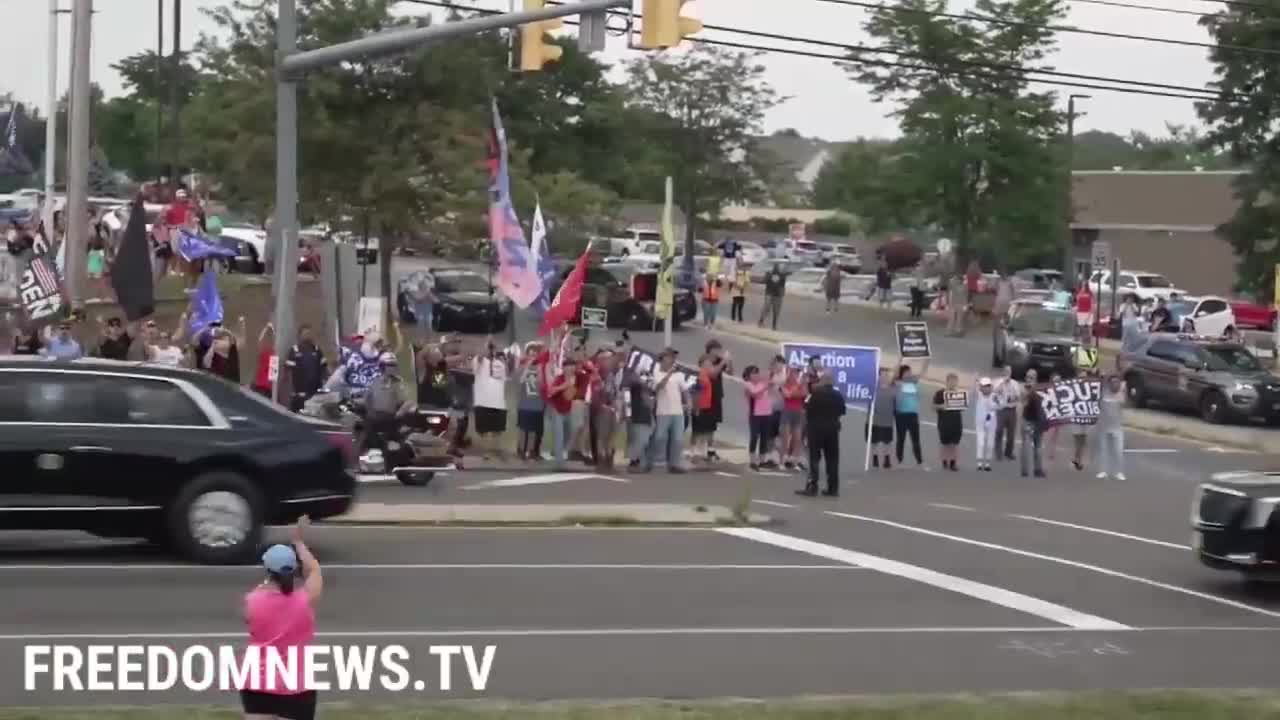 Biden Motorcade in Allentown, PA