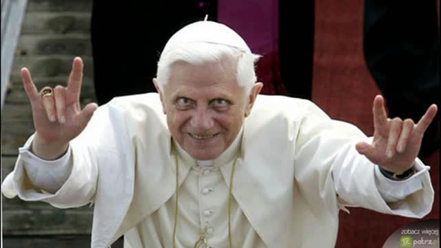 Pope Benedict With Your Hand Sign