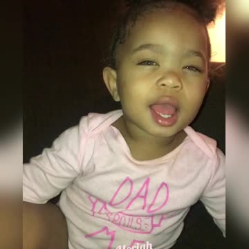 Jaylee is a natural! 😍😩🙌🏽👶🏽🎥🎞Showing her acting skills