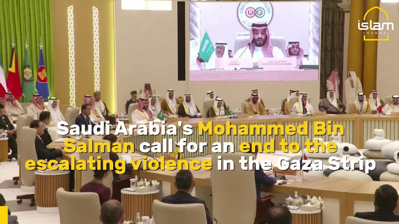 Mohammed Bin Salman calls for an end to violence in Gaza