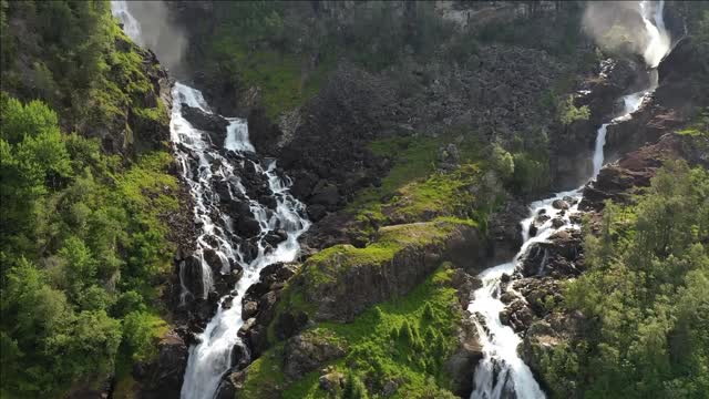 latefossen is one of the most visited waterfalls in norway