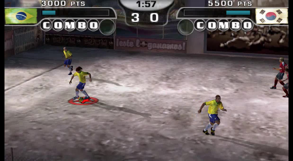 FIFA Street 2 gameplay on PSP