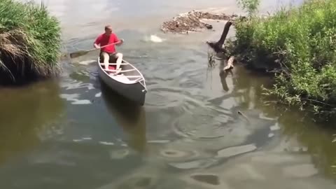 Man & Flying Fish! CRAZY FUNNY!