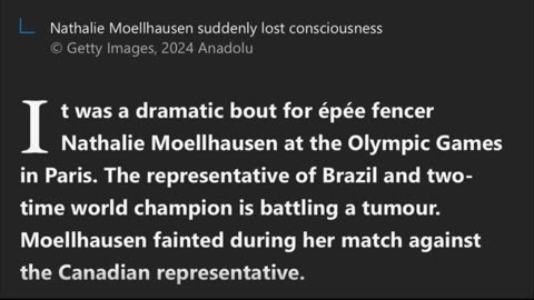 Olympic Fencer Nathalie Moellhausen collapsed mid-bout, rushed to hospital