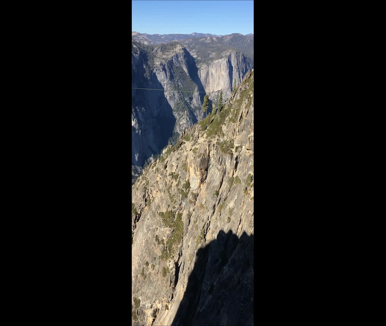 1000 Foot Rope Swing Jump in Yosemite