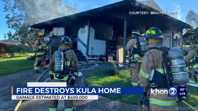 $400,000 in damage from Maui home destroyed in fire