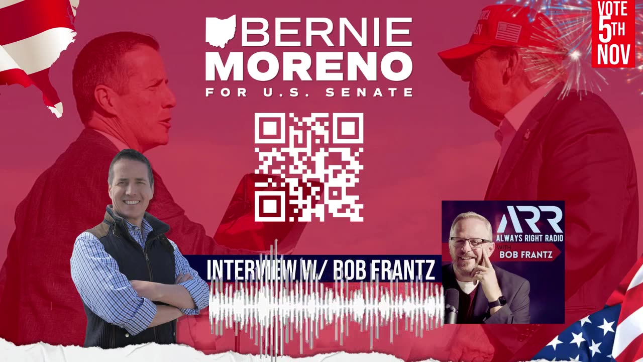 Senate candidate Bernie Moreno joins Bob Frantz