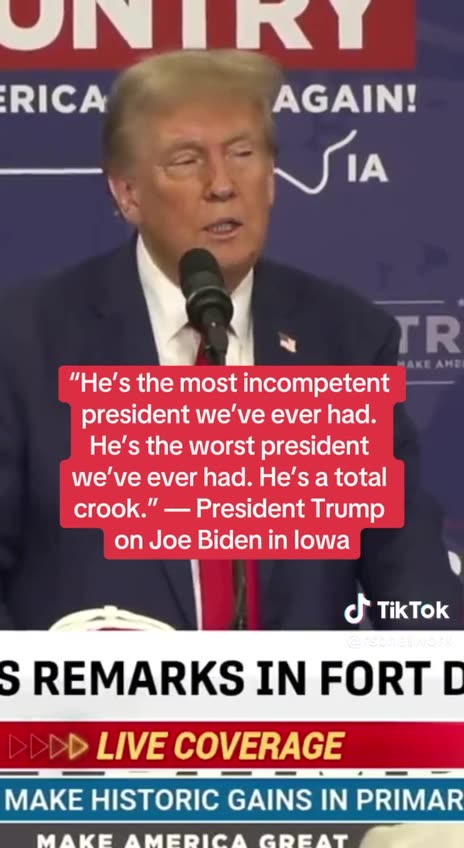 Biden is the worst, the most incompetent, Crooked