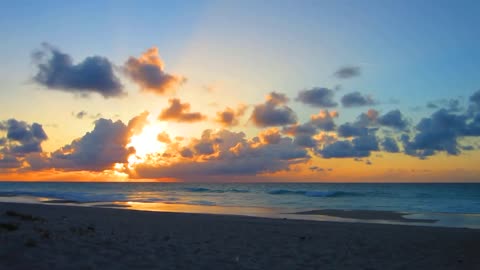 Beautiful Sunset at Varadero Beach, Cuba