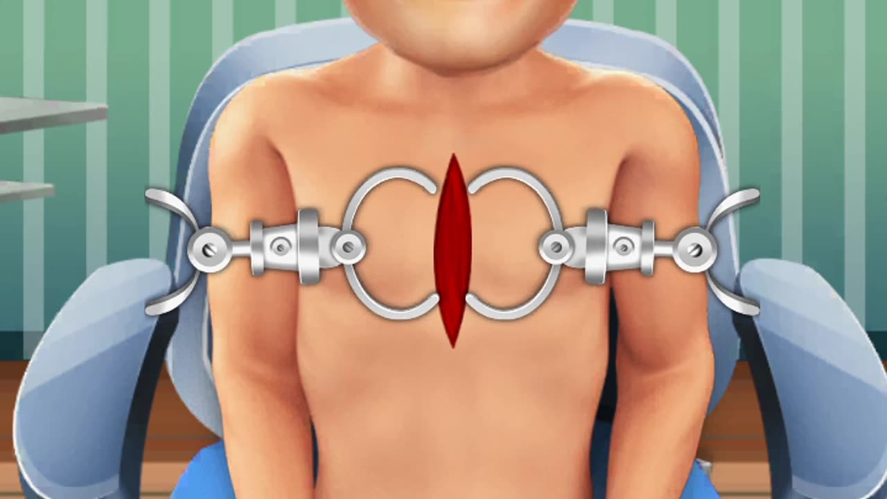 Lungs surgery simulation