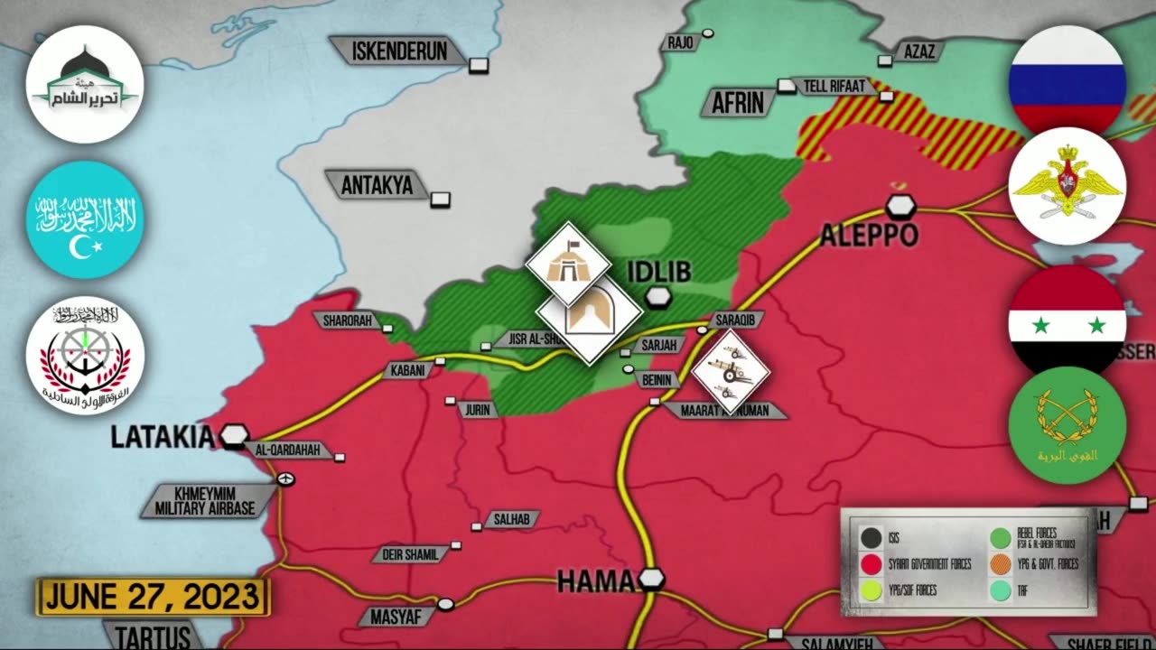 NORTHWESTERN SYRIA FRONT IS HEATING UP