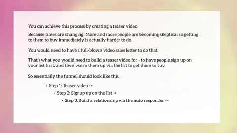 Video Teaser Blueprint 2