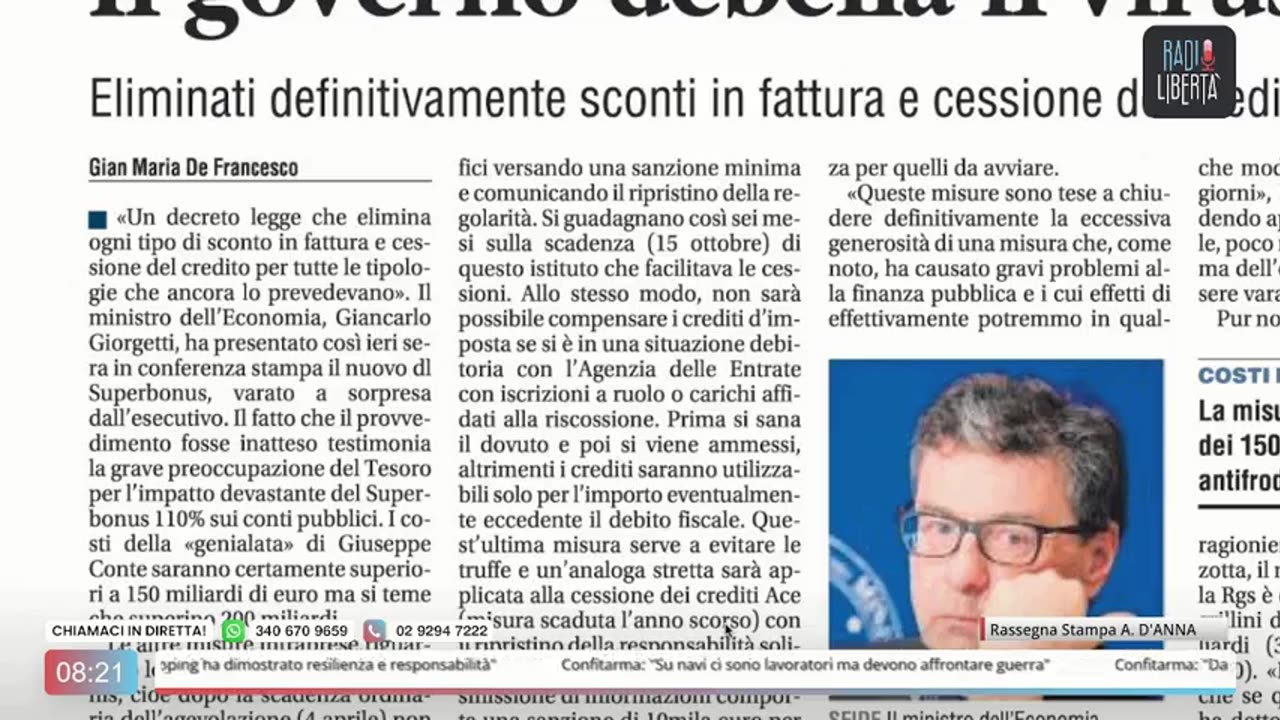 🔴 Rassegna Stampa del 27.03.2024 di Antonino D'Anna su Radio Libertà