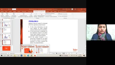 TRILCE SEMESTRAL 2021 | SEMANA 14 | GEOMETRÍA: Espacio - Posiciones relativas entre rectas y planos
