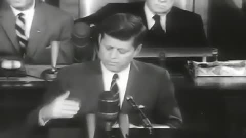 President John F. Kennedy Challenges to Go to the Moon