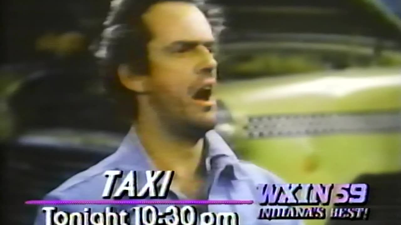 August 1987 - WXIN Movie Bumper & 'Taxi' Promo with Reb Porter Voiceover