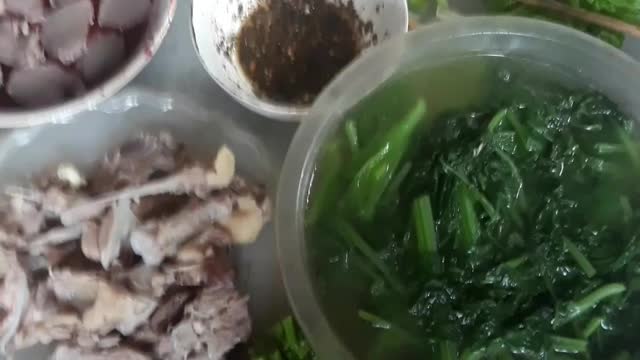 The meal is quite simple