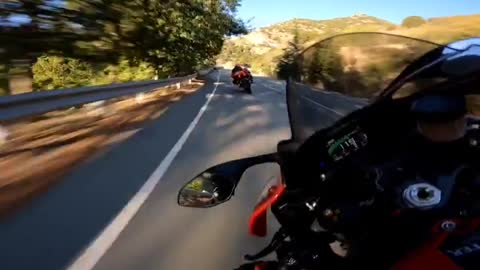 riding a ducati big motorbike